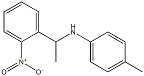 4-methyl-N-[1-(2-nitrophenyl)ethyl]aniline Struktur