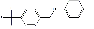 4-methyl-N-{[4-(trifluoromethyl)phenyl]methyl}aniline Struktur