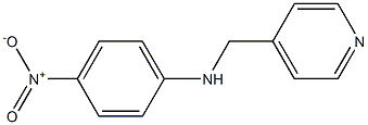 4-nitro-N-(pyridin-4-ylmethyl)aniline Struktur