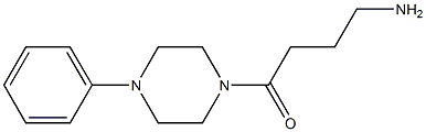 4-oxo-4-(4-phenylpiperazin-1-yl)butan-1-amine Struktur