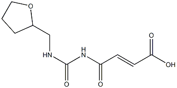 4-oxo-4-{[(oxolan-2-ylmethyl)carbamoyl]amino}but-2-enoic acid Struktur