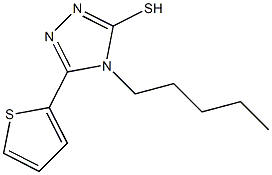 4-pentyl-5-(thiophen-2-yl)-4H-1,2,4-triazole-3-thiol Struktur