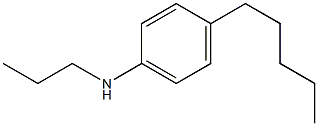 4-pentyl-N-propylaniline Struktur