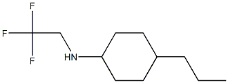 4-propyl-N-(2,2,2-trifluoroethyl)cyclohexan-1-amine Struktur