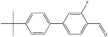 4'-tert-butyl-3-fluoro-1,1'-biphenyl-4-carbaldehyde Struktur