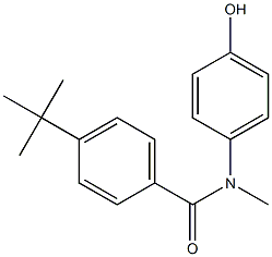 4-tert-butyl-N-(4-hydroxyphenyl)-N-methylbenzamide Struktur