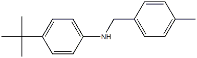 4-tert-butyl-N-[(4-methylphenyl)methyl]aniline Struktur