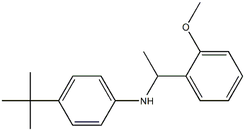 4-tert-butyl-N-[1-(2-methoxyphenyl)ethyl]aniline Struktur