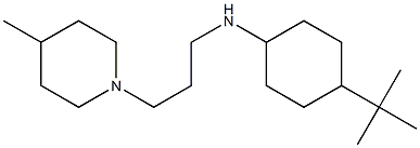 4-tert-butyl-N-[3-(4-methylpiperidin-1-yl)propyl]cyclohexan-1-amine Struktur