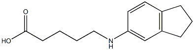 5-(2,3-dihydro-1H-inden-5-ylamino)pentanoic acid Struktur