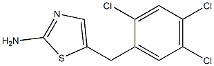 5-(2,4,5-trichlorobenzyl)-1,3-thiazol-2-amine Struktur