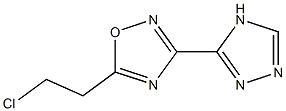 5-(2-chloroethyl)-3-(4H-1,2,4-triazol-3-yl)-1,2,4-oxadiazole Struktur