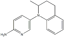 5-(2-methyl-1,2,3,4-tetrahydroquinolin-1-yl)pyridin-2-amine Struktur