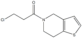 5-(3-chloropropanoyl)-4,5,6,7-tetrahydrothieno[3,2-c]pyridine Struktur