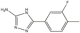 5-(3-fluoro-4-methylphenyl)-4H-1,2,4-triazol-3-amine Struktur