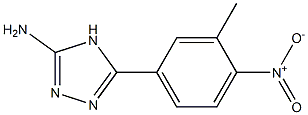 5-(3-methyl-4-nitrophenyl)-4H-1,2,4-triazol-3-amine Struktur