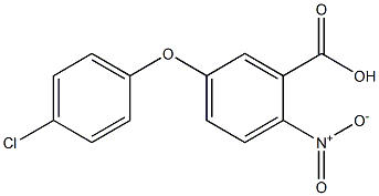 5-(4-chlorophenoxy)-2-nitrobenzoic acid Struktur