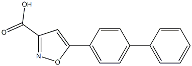 5-(4-phenylphenyl)-1,2-oxazole-3-carboxylic acid Struktur