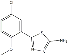 5-(5-chloro-2-methoxyphenyl)-1,3,4-thiadiazol-2-amine Struktur