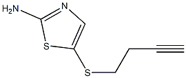 5-(but-3-ynylthio)-1,3-thiazol-2-amine Struktur