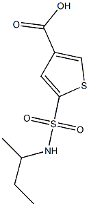 5-(butan-2-ylsulfamoyl)thiophene-3-carboxylic acid Struktur