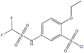 5-(difluoromethanesulfonamido)-2-ethoxybenzene-1-sulfonyl chloride Struktur