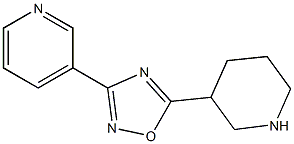 5-(piperidin-3-yl)-3-(pyridin-3-yl)-1,2,4-oxadiazole Struktur