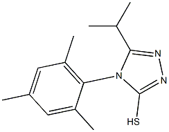 5-(propan-2-yl)-4-(2,4,6-trimethylphenyl)-4H-1,2,4-triazole-3-thiol Struktur