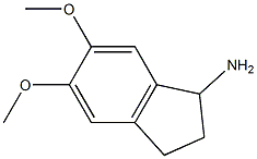 5,6-dimethoxy-2,3-dihydro-1H-inden-1-amine Struktur