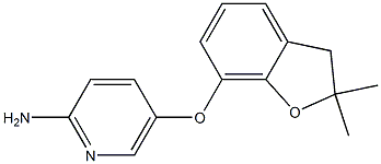 5-[(2,2-dimethyl-2,3-dihydro-1-benzofuran-7-yl)oxy]pyridin-2-amine Struktur