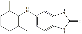 5-[(2,6-dimethylcyclohexyl)amino]-2,3-dihydro-1H-1,3-benzodiazol-2-one Struktur