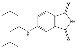 5-[(2,6-dimethylheptan-4-yl)amino]-2,3-dihydro-1H-isoindole-1,3-dione Struktur