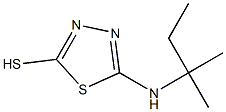 5-[(2-methylbutan-2-yl)amino]-1,3,4-thiadiazole-2-thiol Struktur