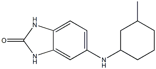 5-[(3-methylcyclohexyl)amino]-2,3-dihydro-1H-1,3-benzodiazol-2-one Struktur