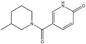 5-[(3-methylpiperidin-1-yl)carbonyl]-1,2-dihydropyridin-2-one Struktur