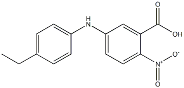 5-[(4-ethylphenyl)amino]-2-nitrobenzoic acid Struktur