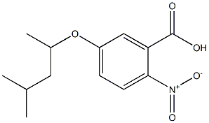 5-[(4-methylpentan-2-yl)oxy]-2-nitrobenzoic acid Struktur