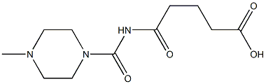 5-[(4-methylpiperazin-1-yl)carbonylamino]-5-oxopentanoic acid Struktur