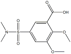 5-[(dimethylamino)sulfonyl]-2,3-dimethoxybenzoic acid Struktur