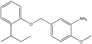 5-[2-(butan-2-yl)phenoxymethyl]-2-methoxyaniline Struktur