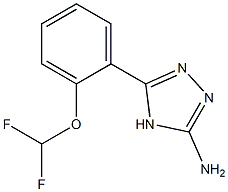 5-[2-(difluoromethoxy)phenyl]-4H-1,2,4-triazol-3-amine Struktur