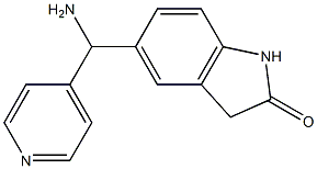 5-[amino(pyridin-4-yl)methyl]-2,3-dihydro-1H-indol-2-one Struktur