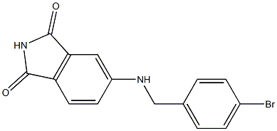 5-{[(4-bromophenyl)methyl]amino}-2,3-dihydro-1H-isoindole-1,3-dione Struktur