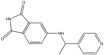 5-{[1-(pyridin-4-yl)ethyl]amino}-2,3-dihydro-1H-isoindole-1,3-dione Struktur