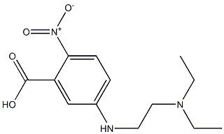 5-{[2-(diethylamino)ethyl]amino}-2-nitrobenzoic acid Struktur