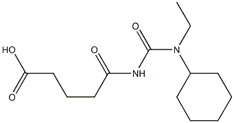 5-{[cyclohexyl(ethyl)carbamoyl]amino}-5-oxopentanoic acid Struktur