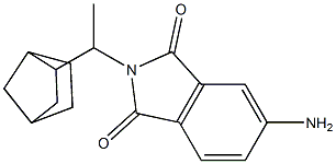 5-amino-2-(1-{bicyclo[2.2.1]heptan-2-yl}ethyl)-2,3-dihydro-1H-isoindole-1,3-dione Struktur