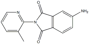 5-amino-2-(3-methylpyridin-2-yl)-2,3-dihydro-1H-isoindole-1,3-dione Struktur