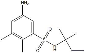 5-amino-2,3-dimethyl-N-(2-methylbutan-2-yl)benzene-1-sulfonamide Struktur