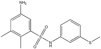 5-amino-2,3-dimethyl-N-[3-(methylsulfanyl)phenyl]benzene-1-sulfonamide Struktur